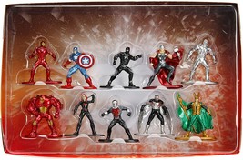 Marvel Avengers 10 Pack Miniature Diecast Figures Jada Nano Metalfigs 84437 image 2