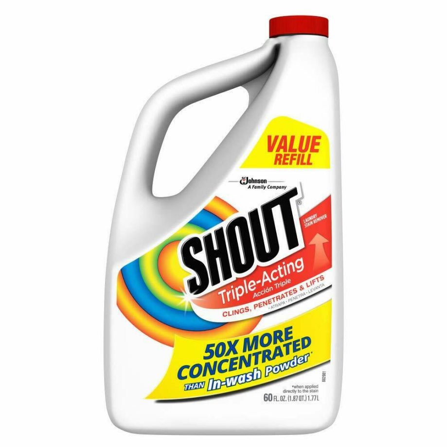 Shout Laundry Stain Remover Refill, TripleActing, 60 fl oz