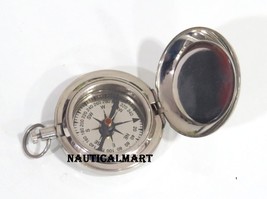 NauticalMart 2" Chrome Finish Pocket Compass