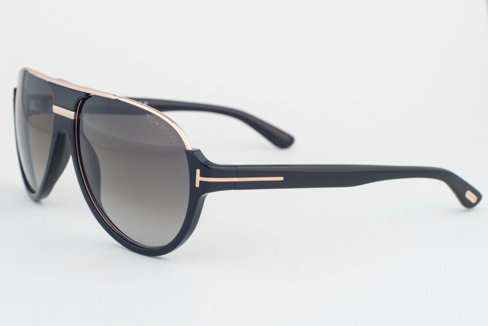 Tom Ford Dimitry Black Gold / Gray Gradient Sunglasses TF334 01P