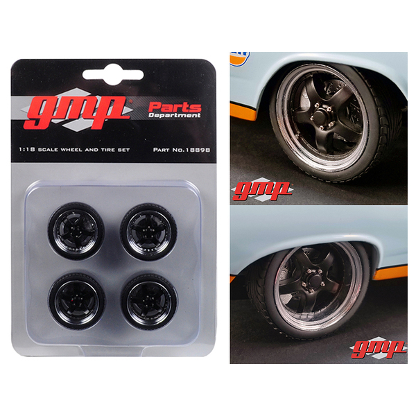 5-Spoke Wheel and Tire Pack of 4 from 1966 Ford Fairlane Street Fighter Gulf ...