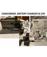 Vintage Video Camera Camcorder RCA CC406 w Battery Charger and Light - $34.64