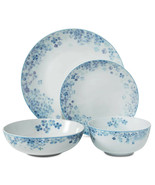 Darbie Angell Hydrangea Blue 16-Pc. Dinnerware Set, Service for 4 NEW - $89.99