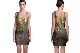 King of spades golden daniel bodycon dress thumb200