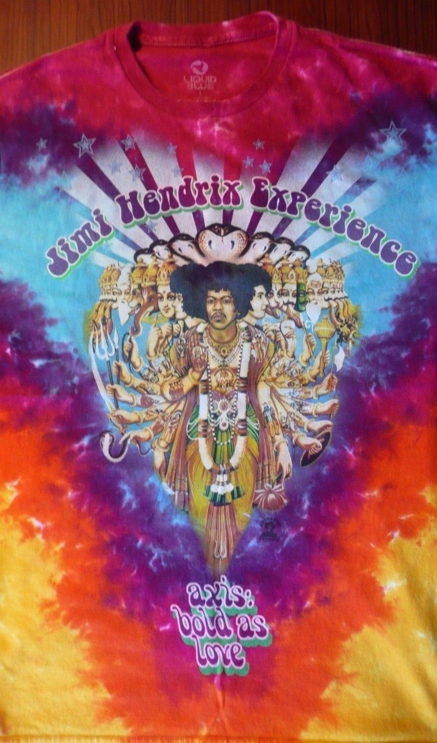 XL Jimi Hendrix Axis Bold As Love M 2XL Tie Dye T-Shirt L