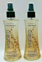 ( LOT 2 ) Vitabath Body Fragrance Mist VANILLA BOURBON Spray w/ Vitamins... - $24.74