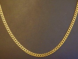 Authentic Yellow Gold 22k 22&quot; Curb Chain Necklace 3mm Wide Link Chain Ne... - $3,948.71