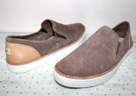 ❤️UGG Adley Perforated Brown Suede Sneaker Slip-On 8.5 M 39.5 EXCELLENT! L@@K!u - $46.54