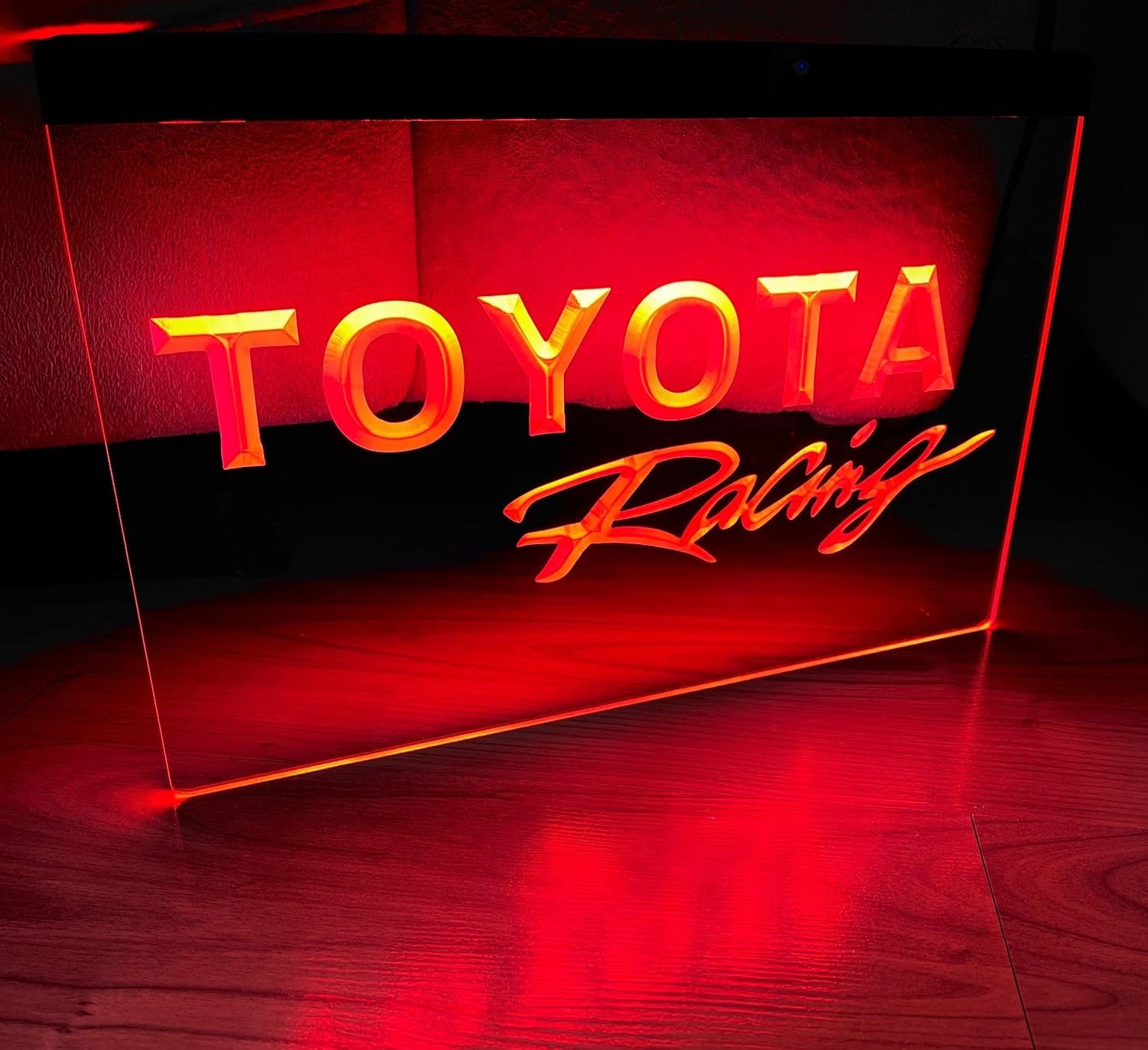 Toyota Racing Car Illuminated Led Neon Sign Home Decor, Lights Décor