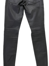 Joe's Jeans The Skinny Leg Denim Coated Black 25 USA Made Stretch Cotton Spandex image 7