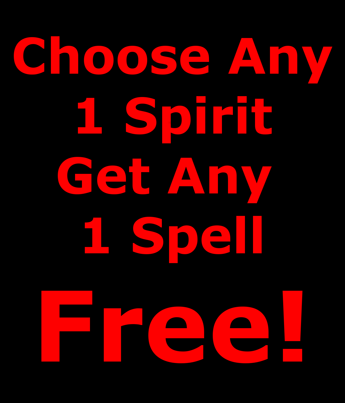 Primary image for Sale Free Freebie Buy 1 Booth Spirit Get One Spell Free Betweenallworlds Ritual