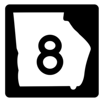 Georgia State Route 8 Sticker R3558 Highway Sign - $1.45+
