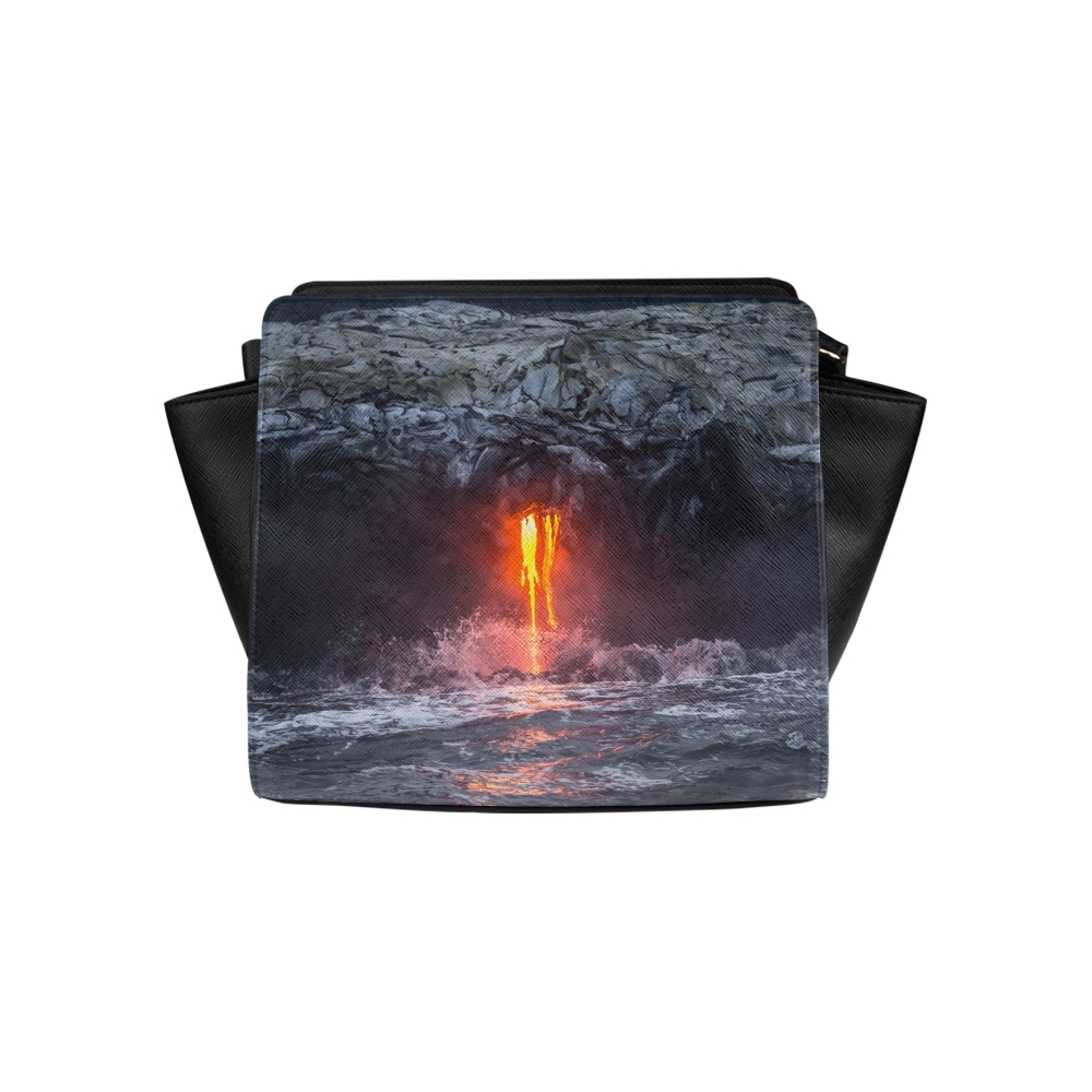 Sighing Volcanic Eruption Satchel Bag Crossbody Bags Travel Tote Bags