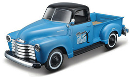 1950 Chevrolet 3100 Pick Up Truck 1:25 Blue with Black Top maisto 32506 - $18.49