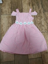 youngland girls sun dress Size 6 Pink And White Checkered - $10.00