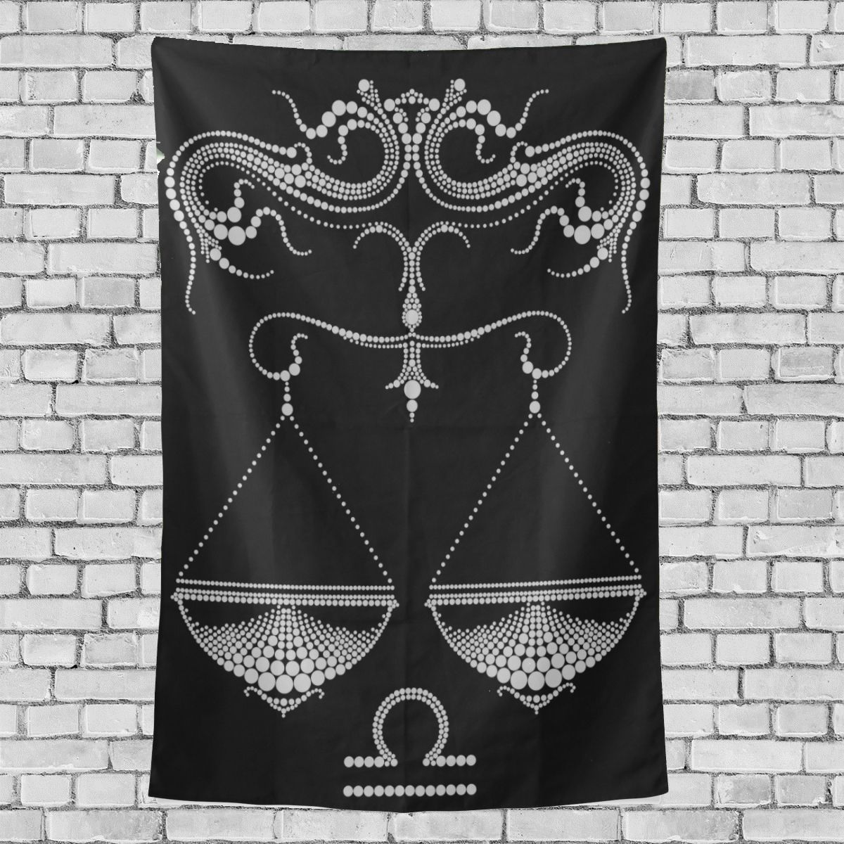 Hanging Wall Art Libra Zodiac Holding Scale Sign Pattern Teenage Wall