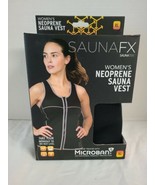 Sauna FX Women&#39;s Neoprene Sauna Black Vest Size XL - $21.77