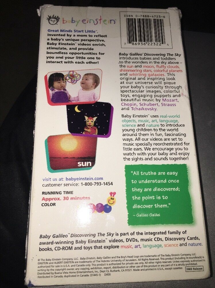 Baby Einstein: Baby Galileo VHS - VHS Tapes