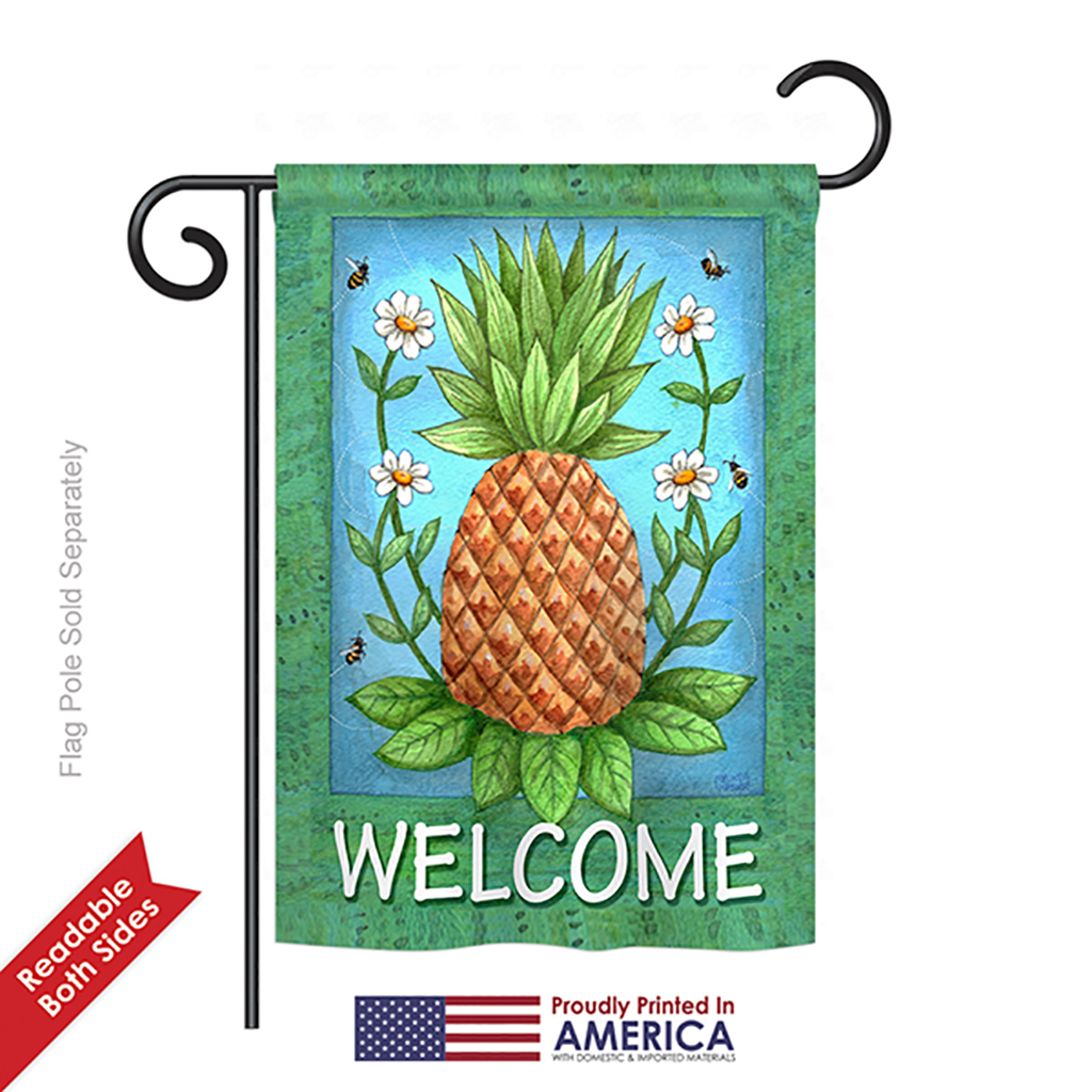 Welcome Pineapple - Impressions Decorative USA Vintage - Applique ...