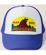 Urban Sasquatch PLAY BALLl Trucker Hat - Royal Blue - $18.95