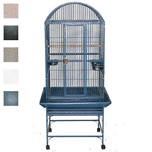 A&E Cage Company Black Classico Dometop Medium Bird Cage, 24" L X 22" W