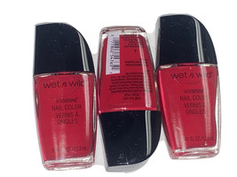 3 Pack Wet N Wild Nail Color Wildshine #476E Red - 0.41 oz / 12.3 mL each bottle - $17.99