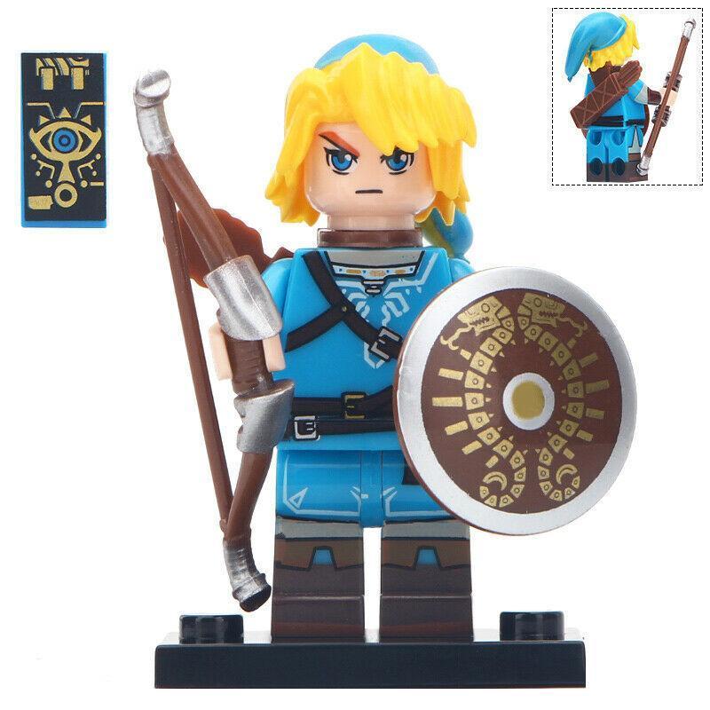 Link archer (Blue Tunic) The Legend of Zelda Lego Minifigures Includes ...