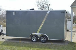 2020  18' x 8.5' Aluminum Car Hauler / Enclosed Toy Side x Side Cargo Trailer image 2