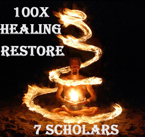 100X 7 SCHOLARS HEALING RESTORE NECTAR OF THE SUN EXTREME MAGICK RING PENDANT
