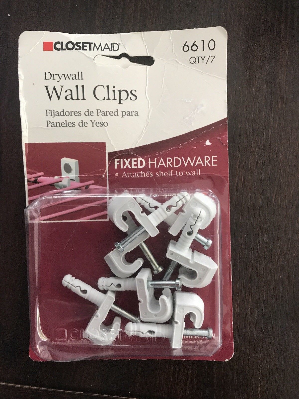 closetmaid 25 cube shoe storage on Closet Maid 7 Dry Wall Clips Part 6610 New And 50 Similar Items