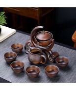 Tea Set Lazy Man Ceramic Teapot Semi Automatic Tea Making  Kung Fu Tea C... - $65.10