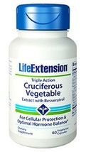 2X $20.75 Life Extension Triple Action Cruciferous Vegetable Extract Resveratrol image 2
