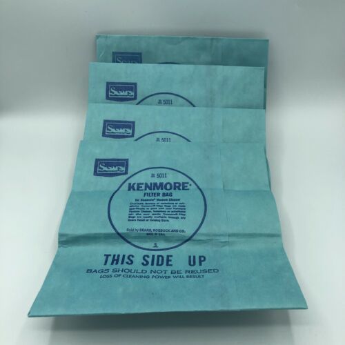 Sears Kenmore 20-5011 Canister Vacuum Cleaner Bags NEW 4 Bags NOS No Packaging - $9.46