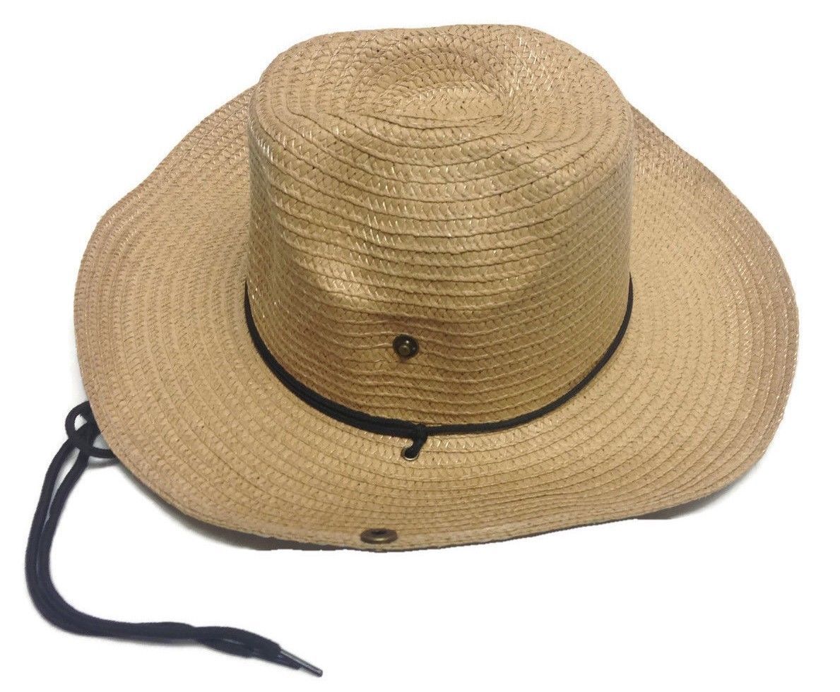 Cowboy Cowgirl Hats Tan Snap & Chin Strap S.C. 484 BRAND NWOT Set of 2