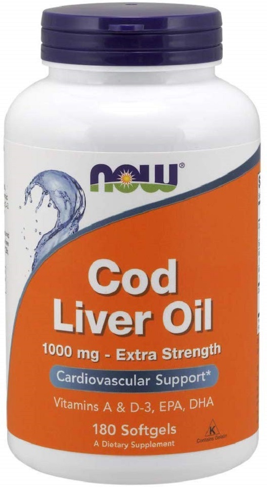 Now Supplements, Cod Liver Oil, Extra Strength 1,000 mg with Vitamins A & D3 Vitamins & Minerals