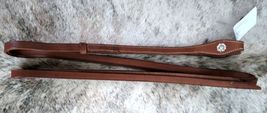Heavy Harness Leather Split Reins 5/8" by 8' Action Company NEW Pecan image 3