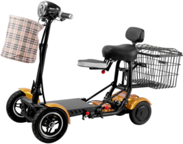 4 Wheel Electric Mobility Scooter Light and Battery Powered Up to 15 Mil... - $1,199.00
