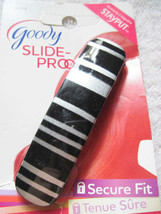 Goody Silver Black Stay Put Slideproof Secure Fit Hair Barrette Metal Closure 11 - $10.00