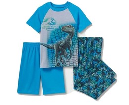 Boys Jurassic World 3 Piece Pajama Set Size XS 4/5 or S 6/7 NWT - $11.89
