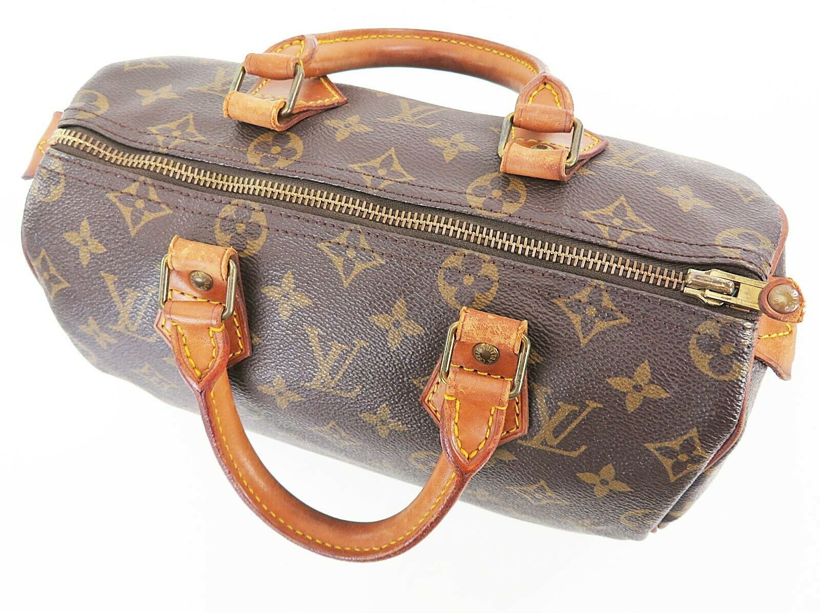 Authentic LOUIS VUITTON Speedy 25 Monogram Boston Handbag Purse #36253