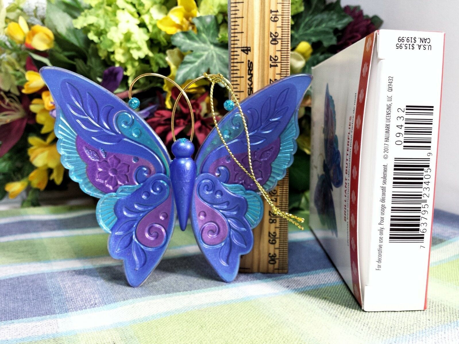Hallmark Brilliant Butterflies ornament 2017 1st in series 2005Now