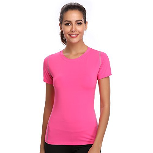 Dri Fit Shirts for Women Workout Tee Shirts Short Sleeve T-Shirts ...