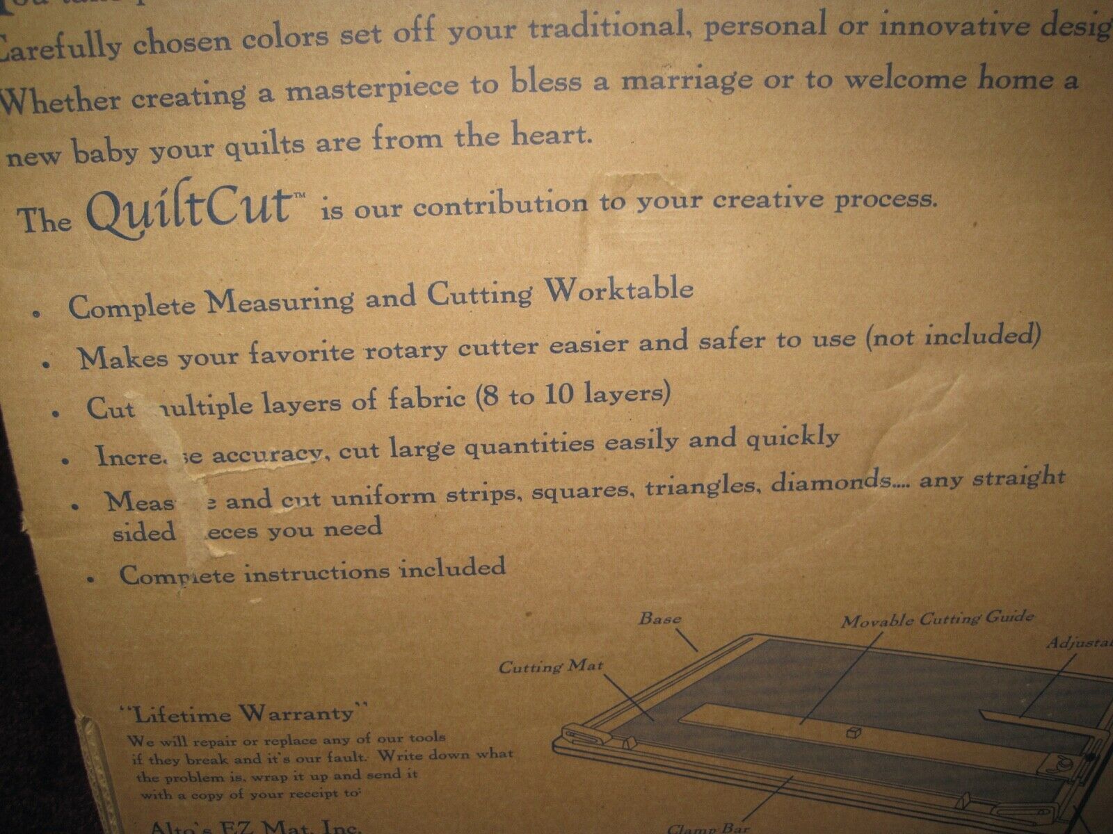 Quilt Cut Fabric Cutting System ALTO'S QUILT CUT w/Video Instructions