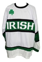 Any Name Number Team Irish Ireland Lucky Hockey Jersey New White Any Size image 1