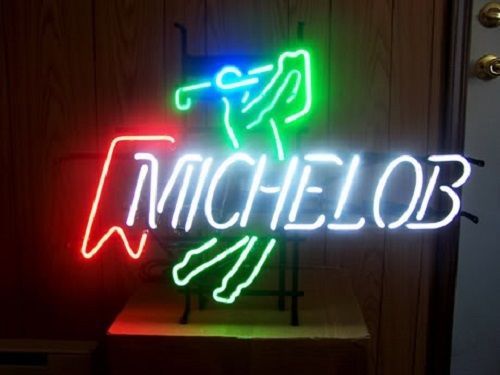 NOUVEAU MICHELOB ULTRA PLAY GOLF BEAR BAR NEON Light Sign 19