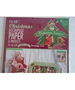 PLAID Victorian Santa Decoupage Paper &amp; Projects  #1472 1994 BRAND NEW S... - $7.79
