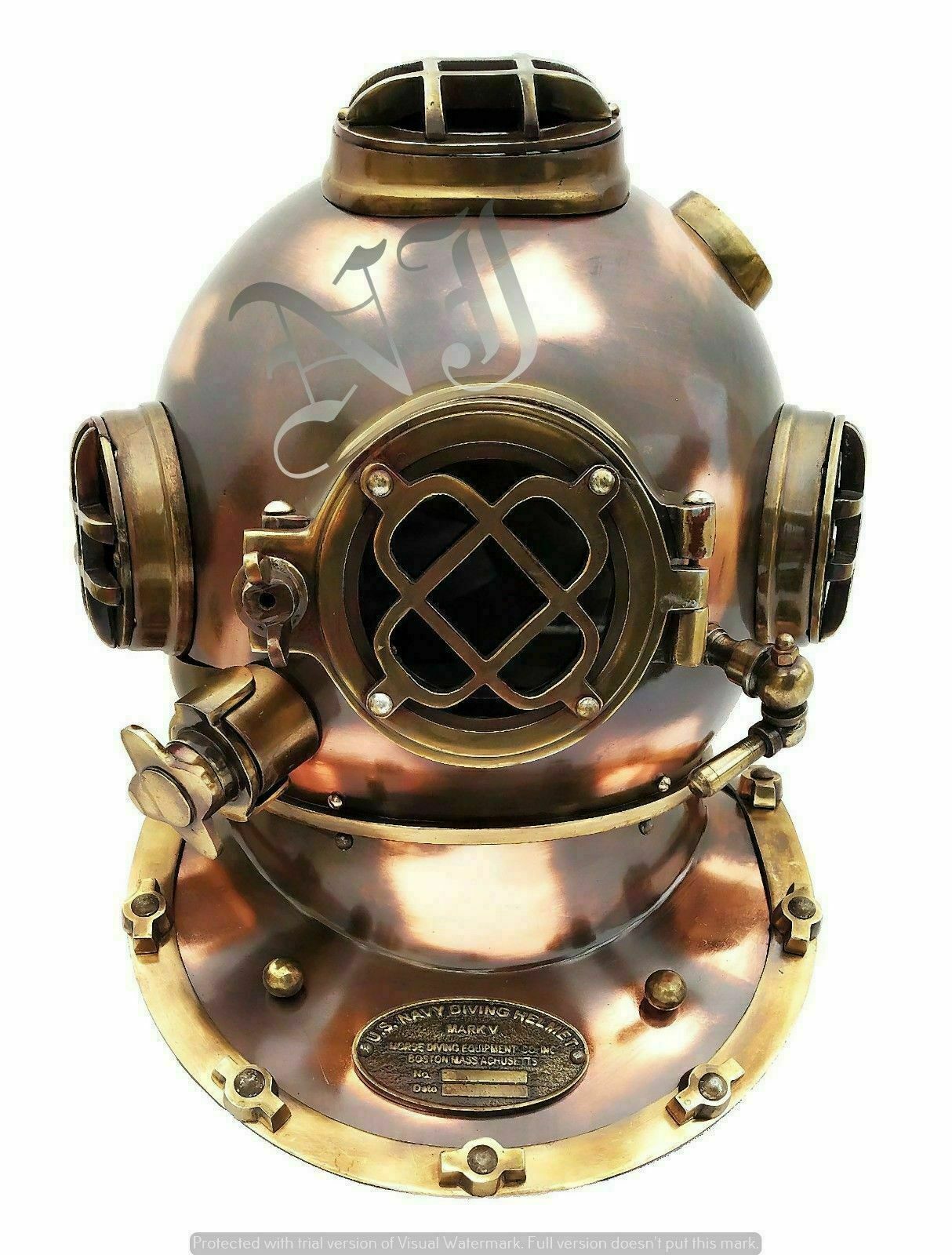 Marine Collectible Antique Finish Scuba Diving Helmet 18