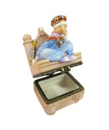 VTG Gold Crown Prince Porcelain Trinket Box Bored Boy King On Throne 199... - $17.77