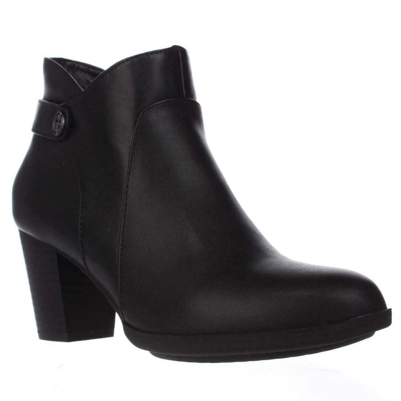 GB35 Abalina Casual Ankle Boots, Black - Boots