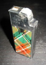 GRAND PRIX Scottish Tartans Pattern Plastic Gas Butane Lighter Made in Austria - $7.99
